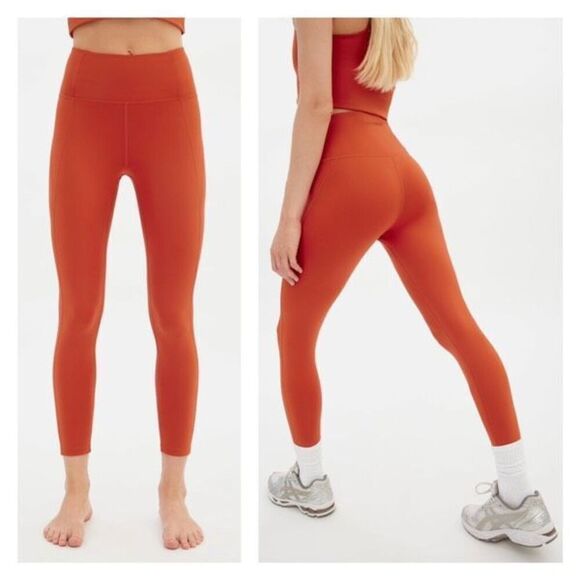 Girlfriend Collective Azalea Compressive High-Rise Legging Size XXS Orange - Picture 2 of 12